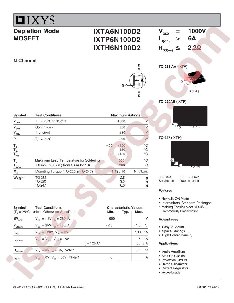 IXT(A,P,H)6N100D2