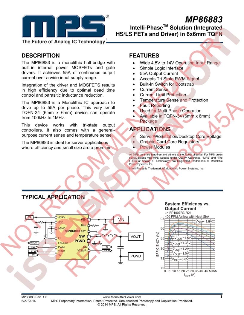 MP86883 Datasheet