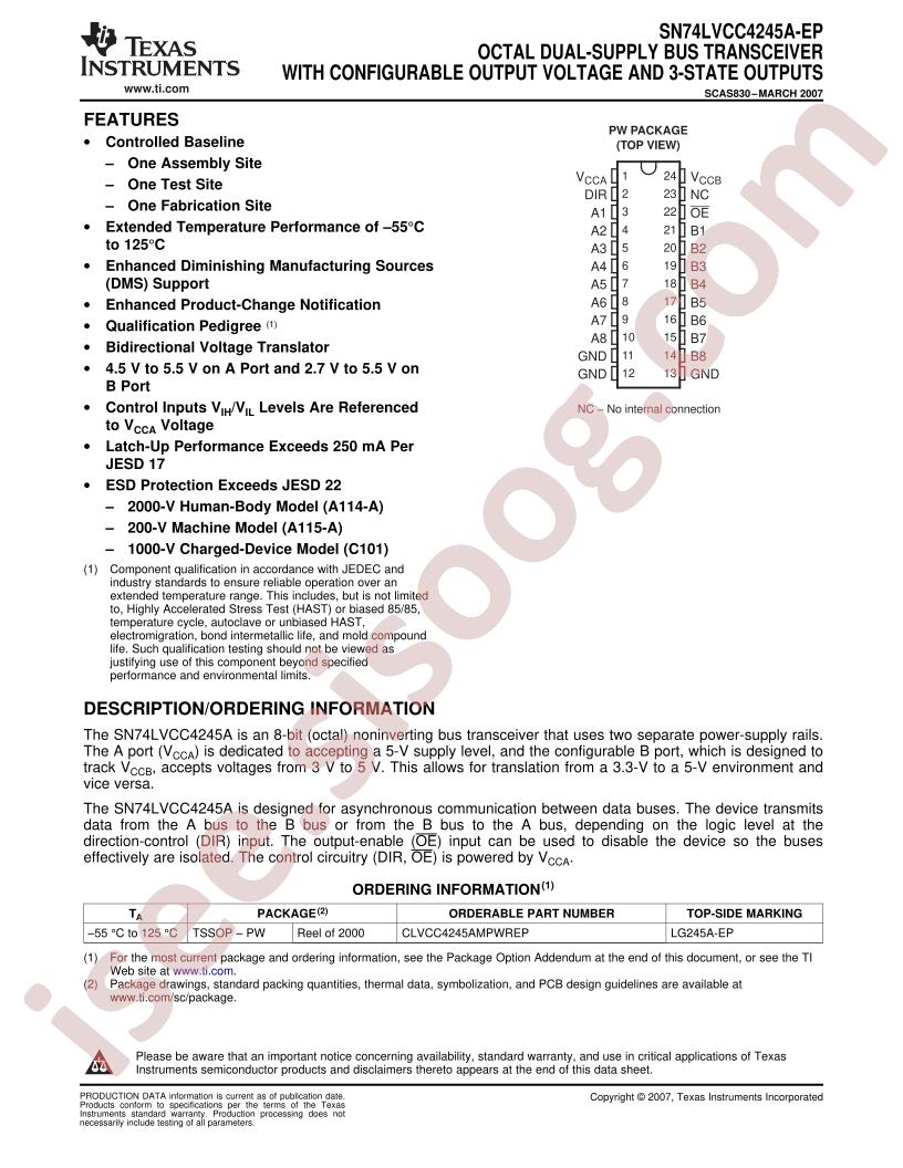 SN74LVCC4245A-EP