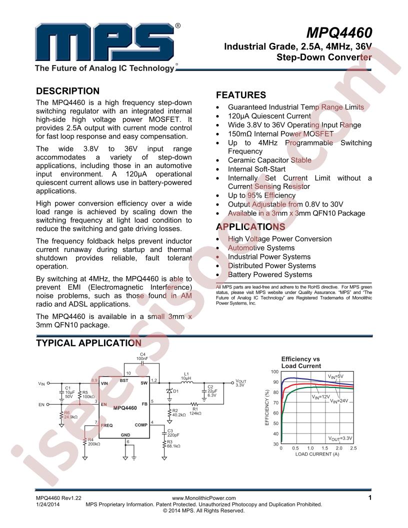 MPQ4460 Datasheet