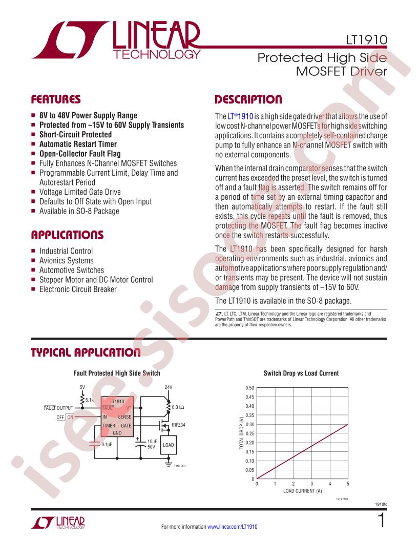 LT1910 Datasheet