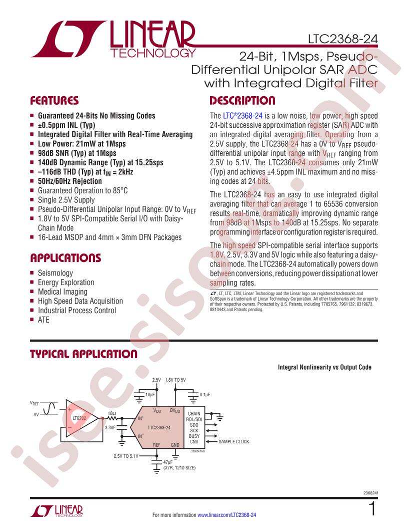 LTC2368-24 Datasheet