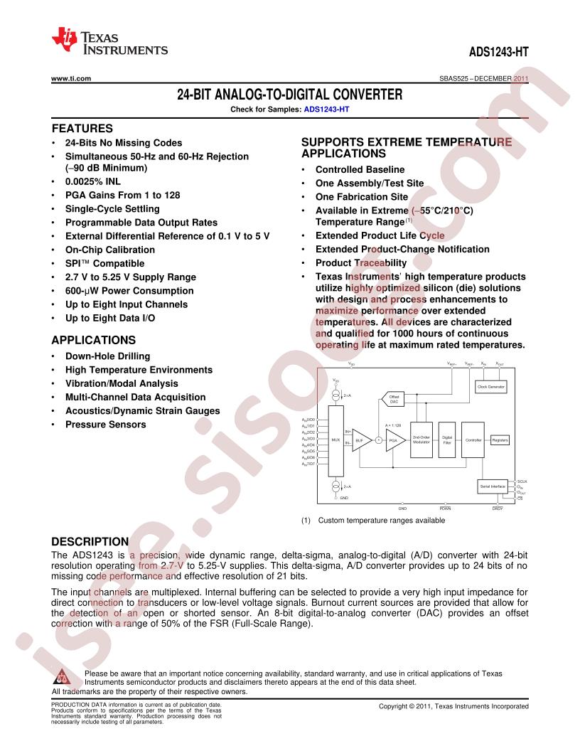 ADS1243-HT