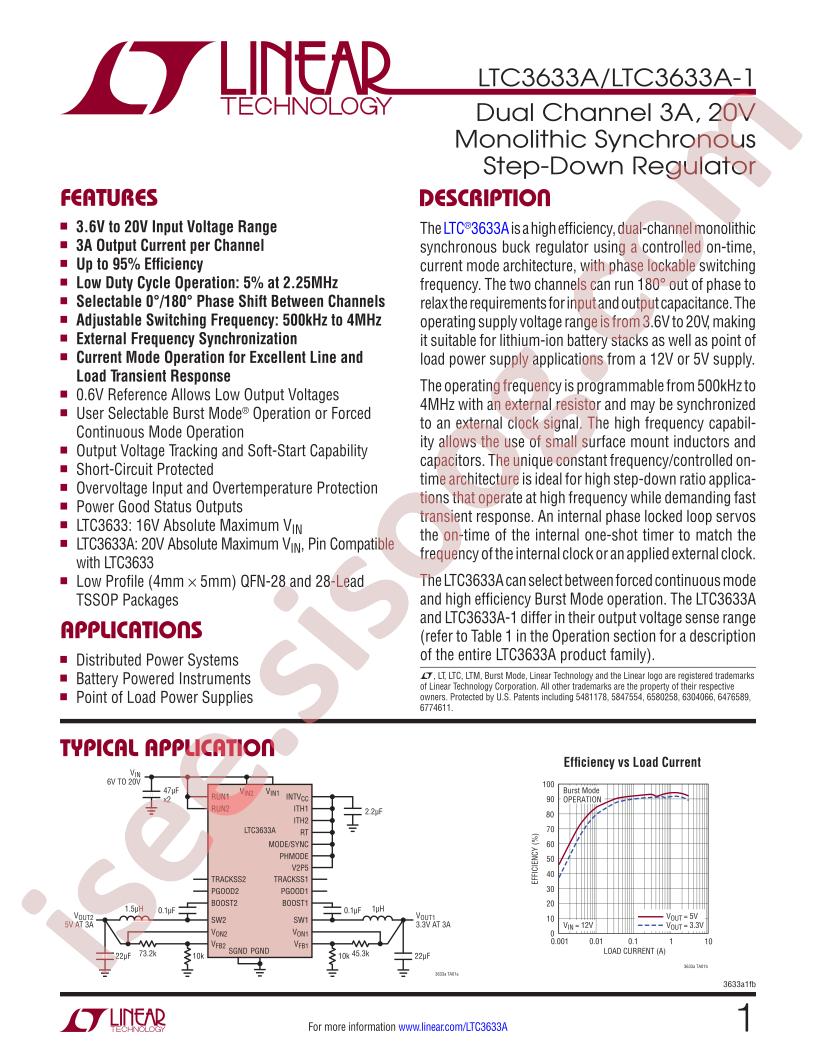 LTC3633A(-1) Datasheet