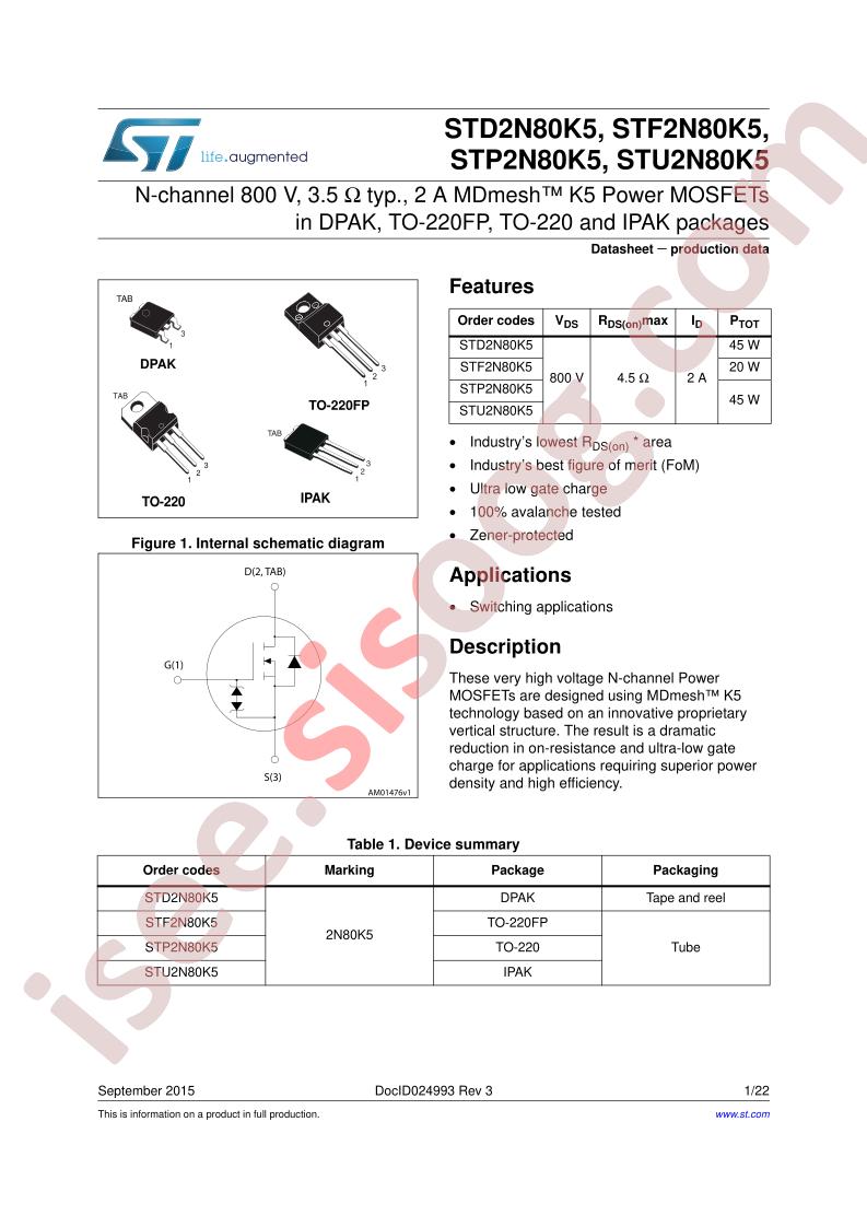 STx2N80K5