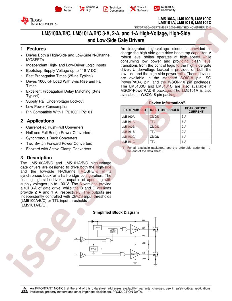 LM5100-01A/B/C