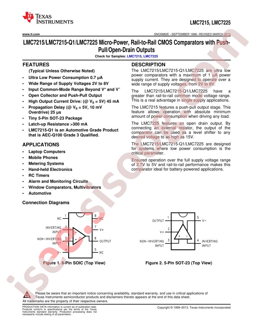 LMC7215/LMC7225