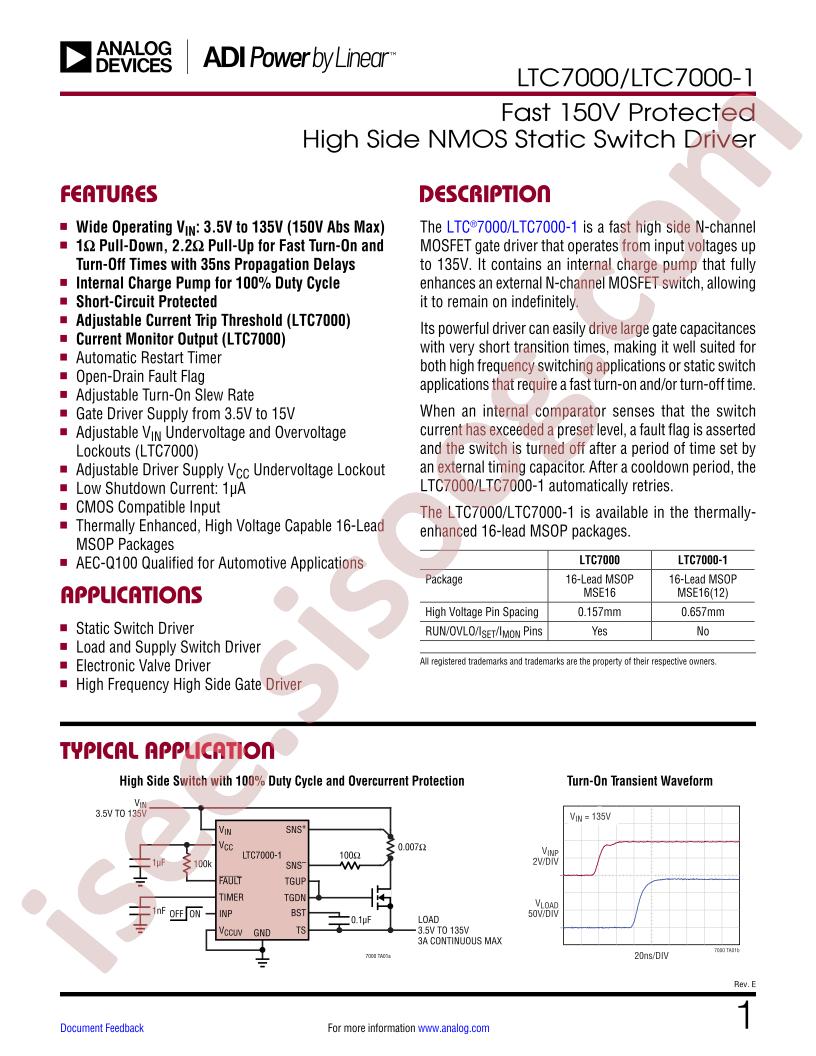 LTC7000(-1) Datasheet