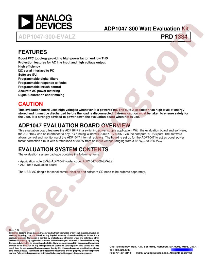 ADP1047-300-EVALZ