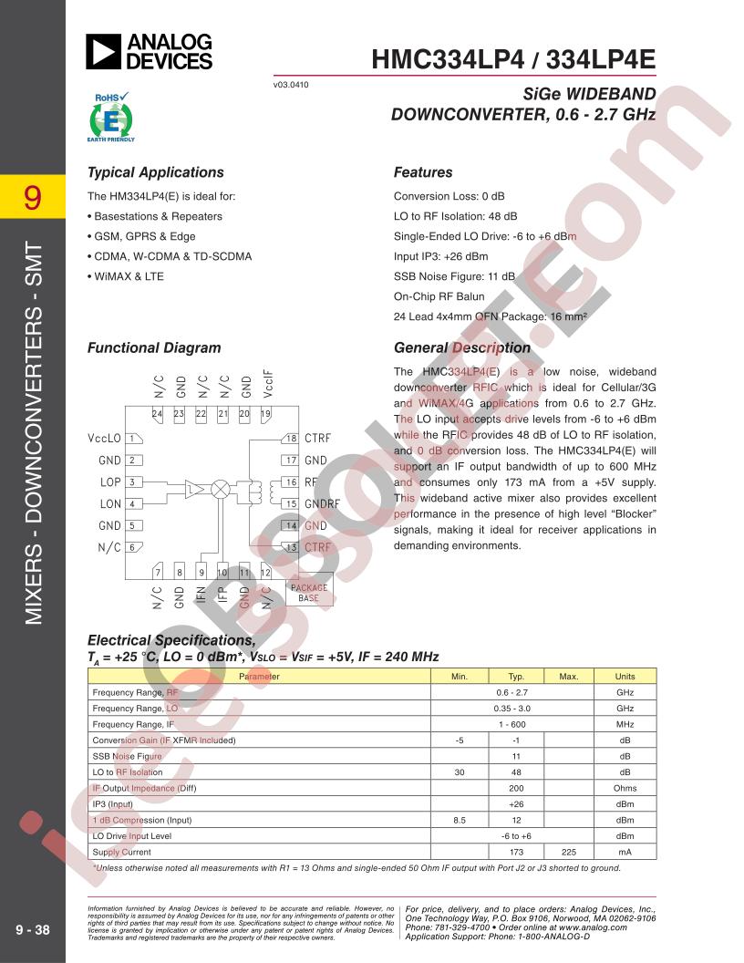 HMC334LP4/E