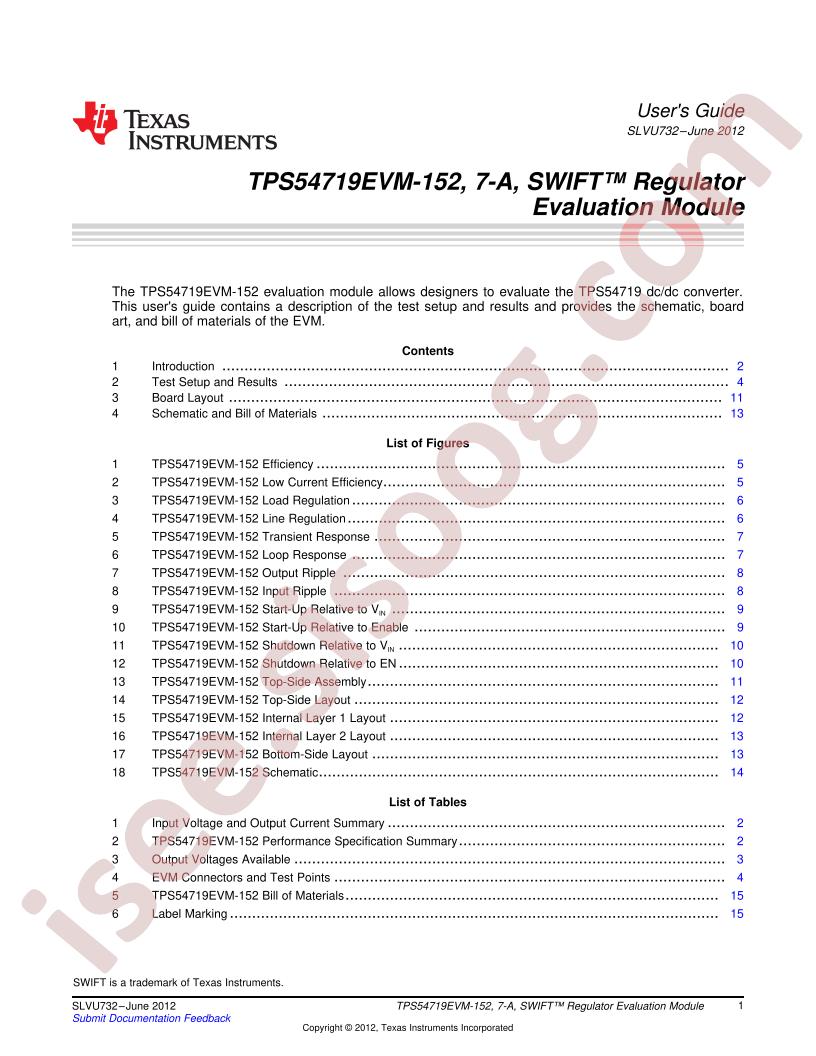 TPS54719EVM-152 User Guide