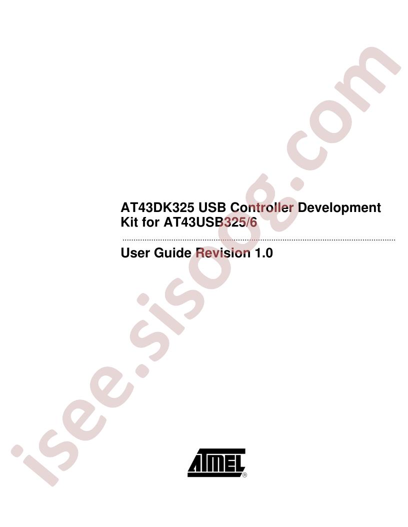 AT43DK325 User Guide