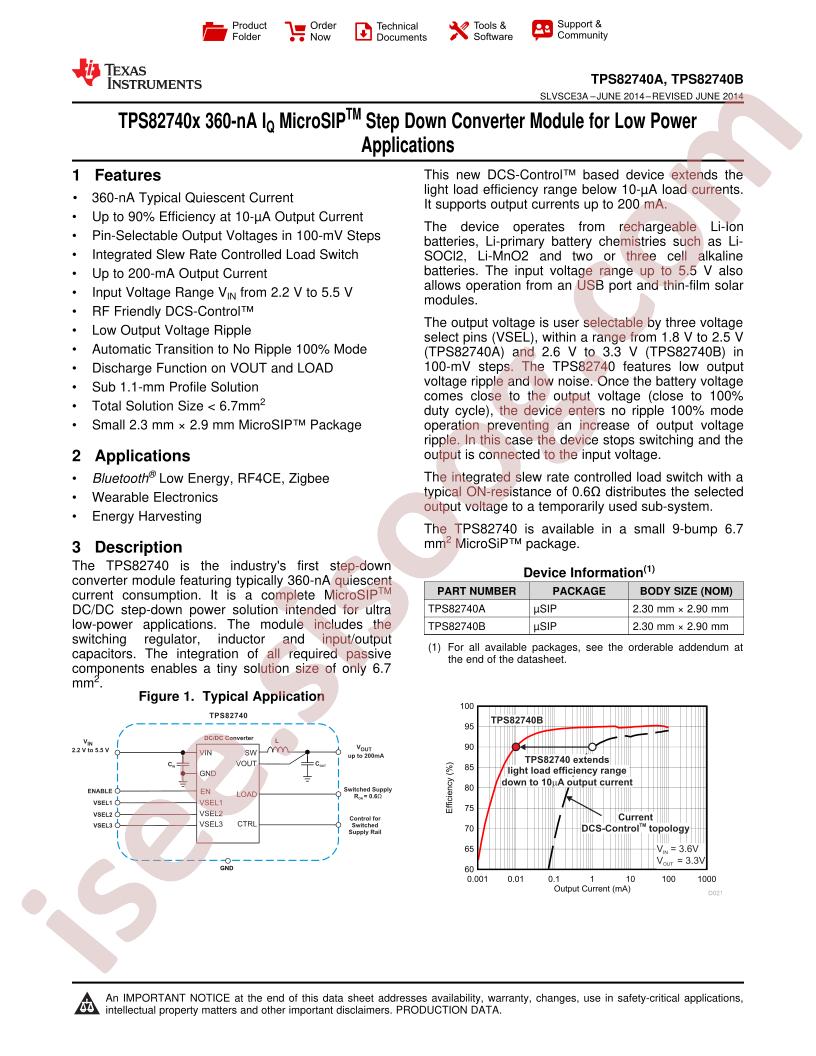 TPS82740(A,B) Datasheet