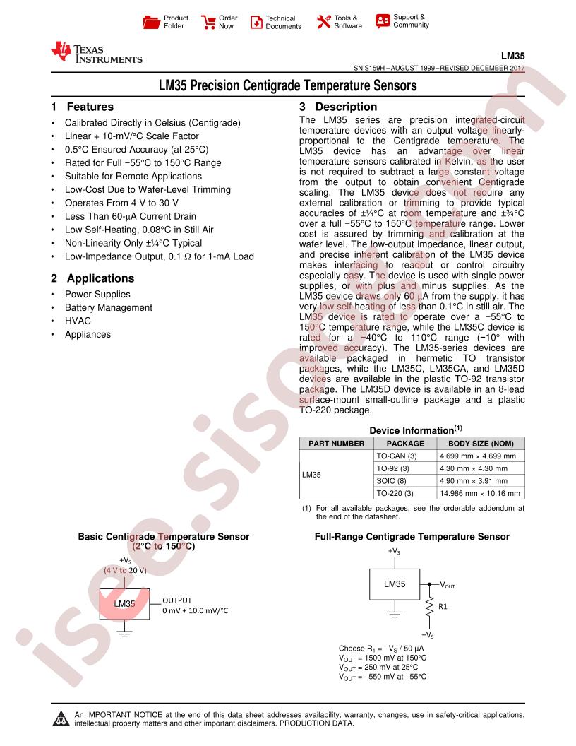 LM35 Datasheet