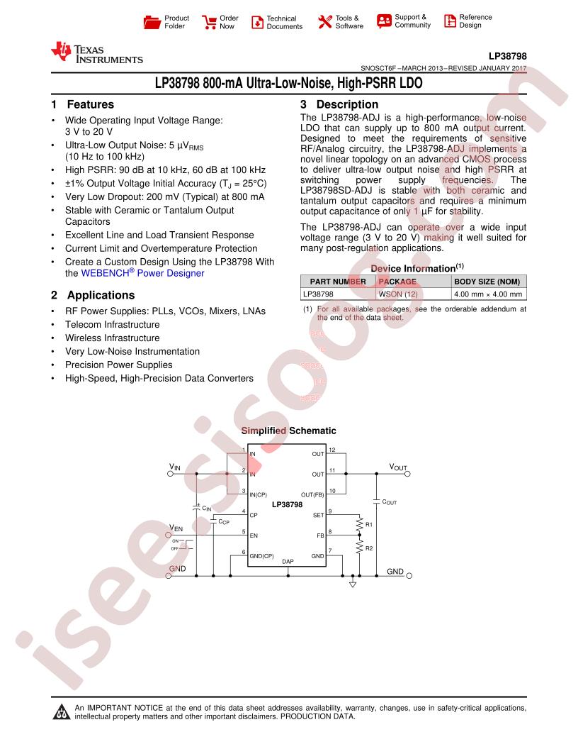 LP38798SD-ADJ Datasheet