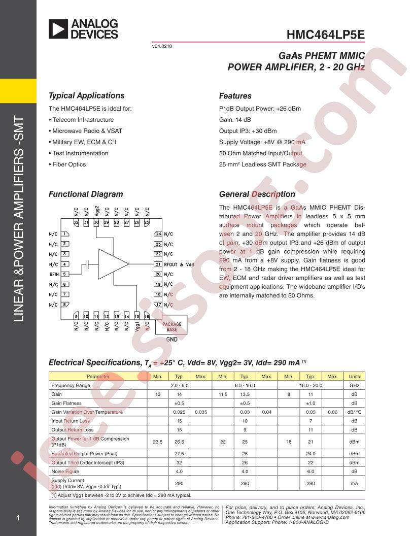 HMC464LP5,5E
