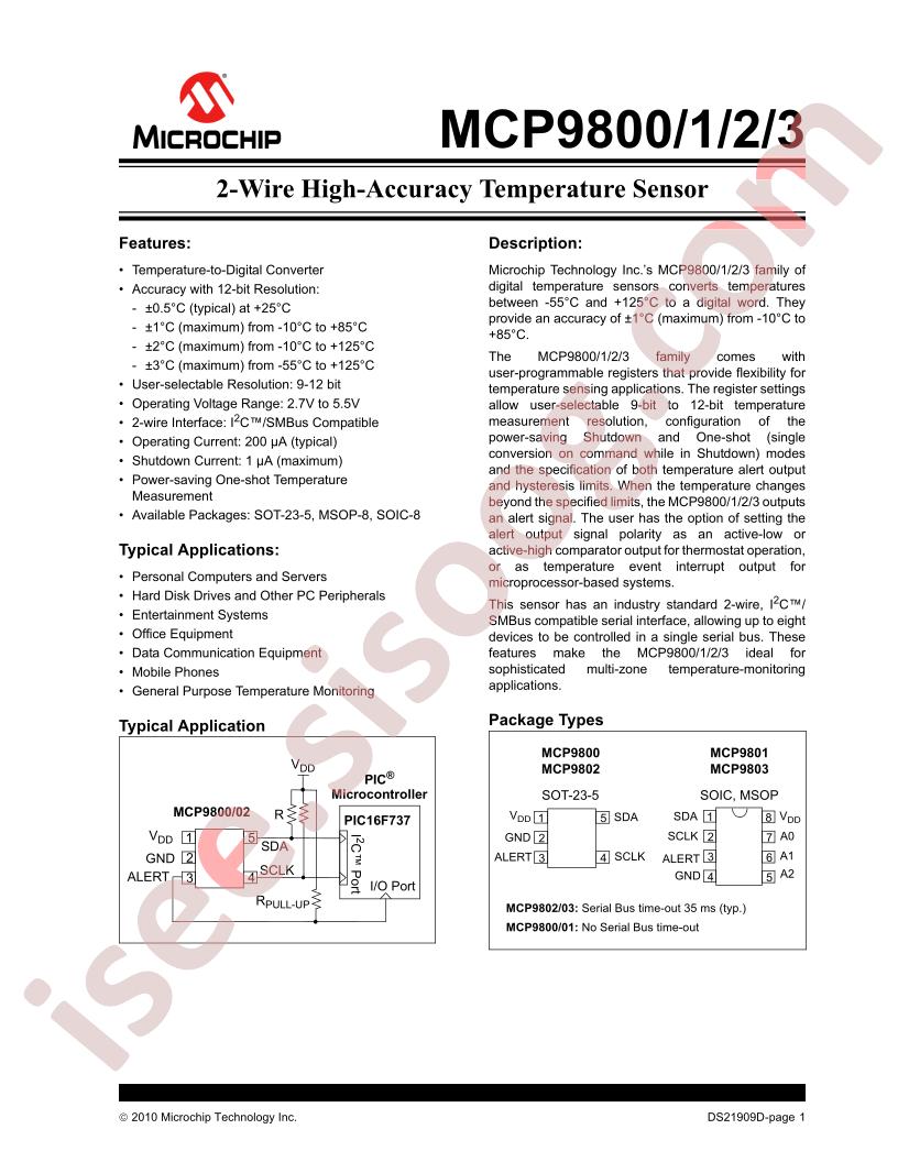 MCP9800/1/2/3