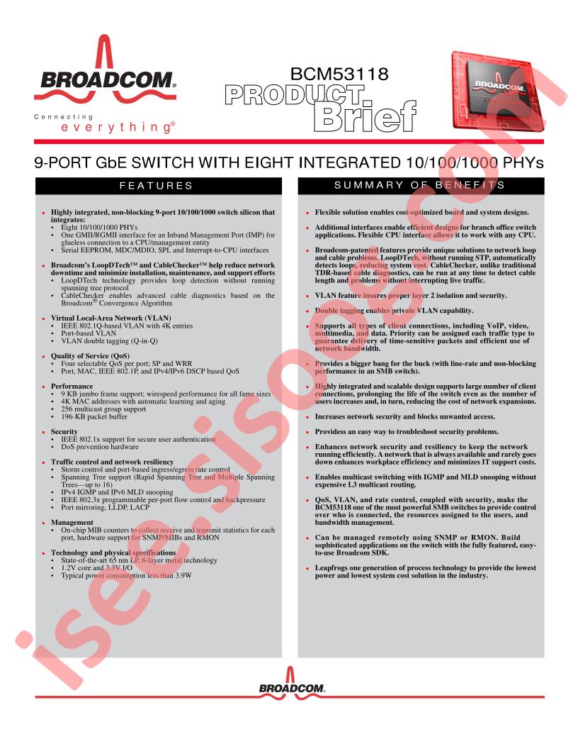 BCM53118 Brief