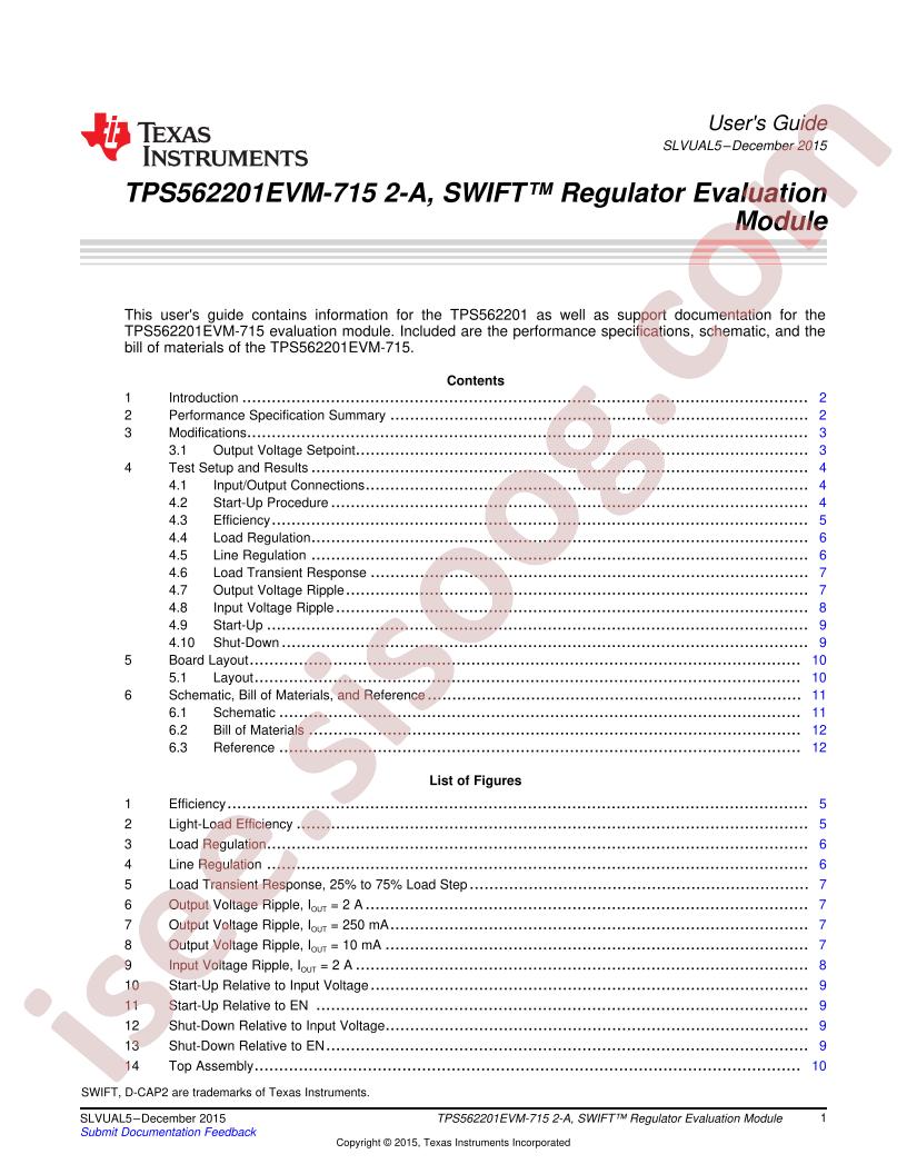 TPS562201EVM-715 User Guide