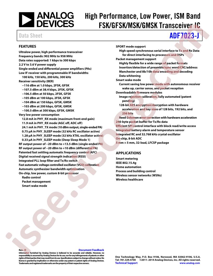 ADF7023-J