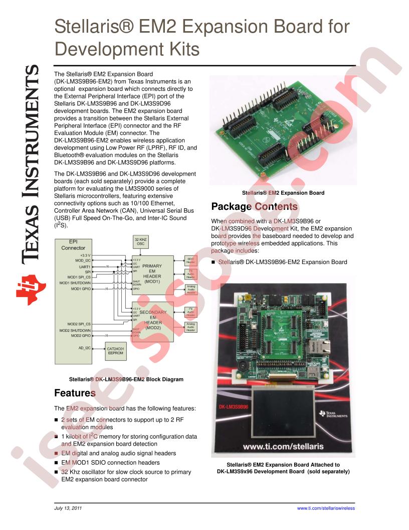 DK-LM3S9B96-EM2