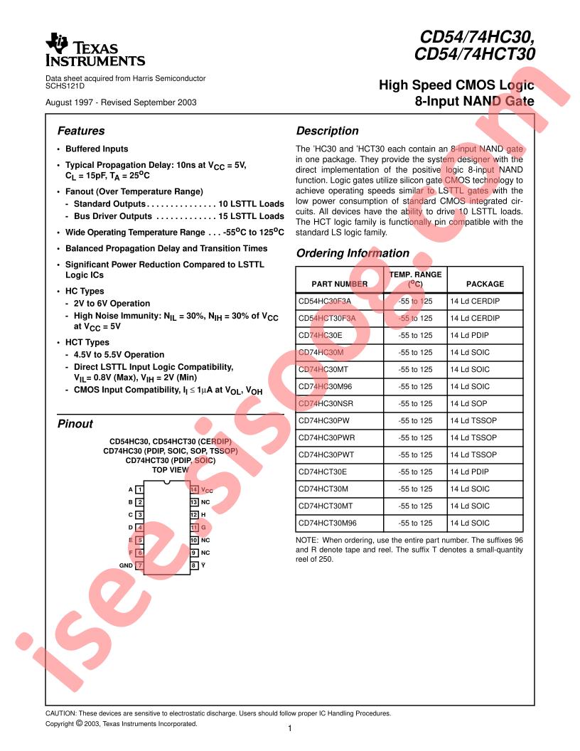 CD54,74HC(T)30