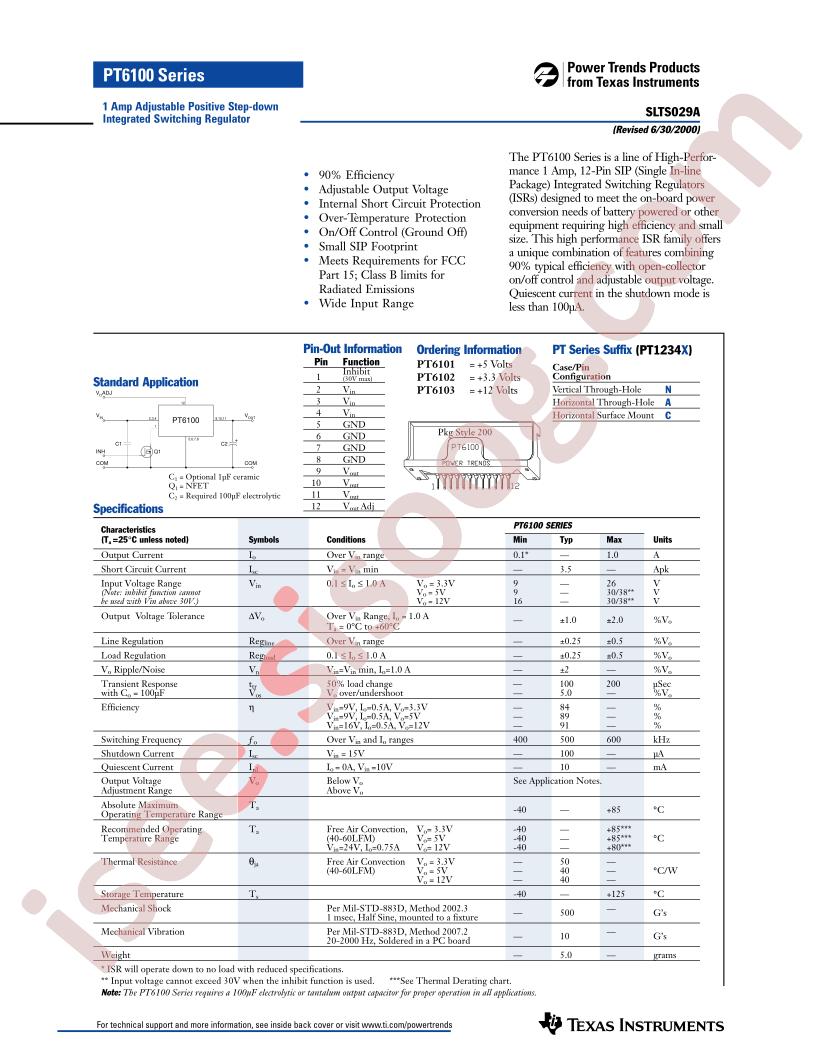 PT6100 Series