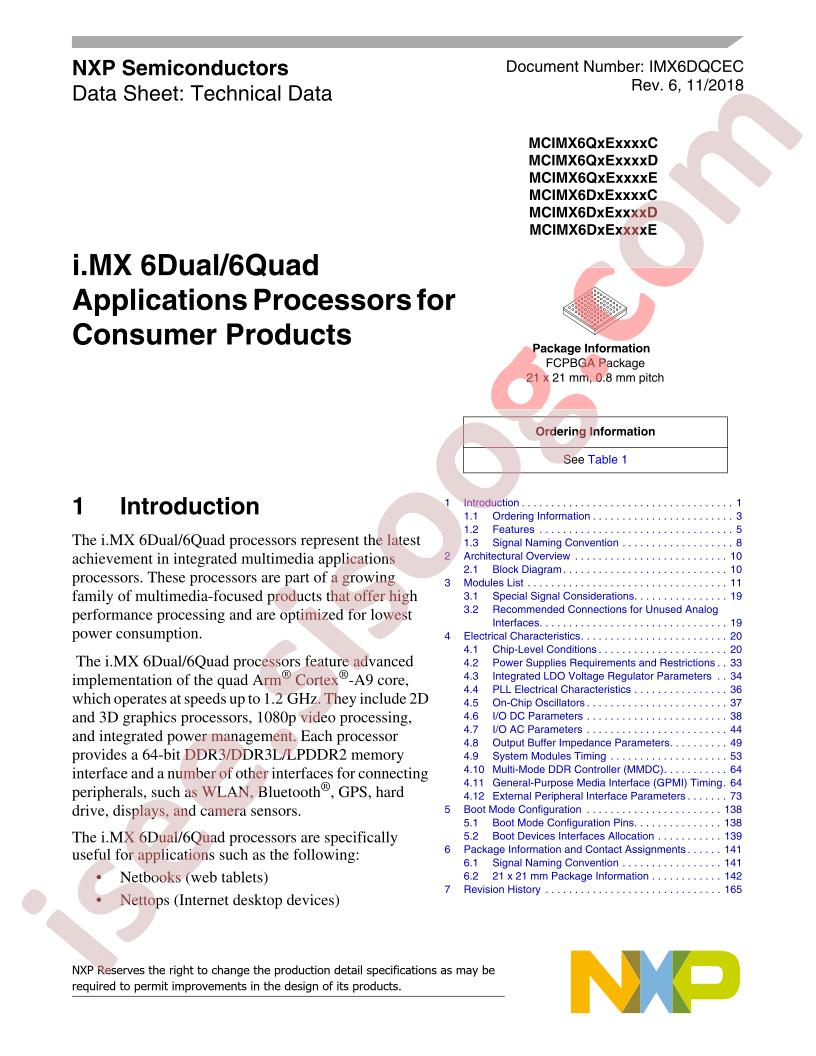 MCIMX6(D,Q)5EYMxxA(C,D,E)