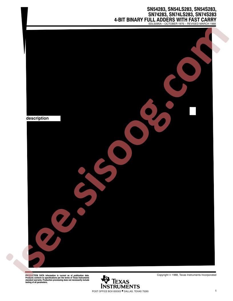 SN54,74(LS,S)283