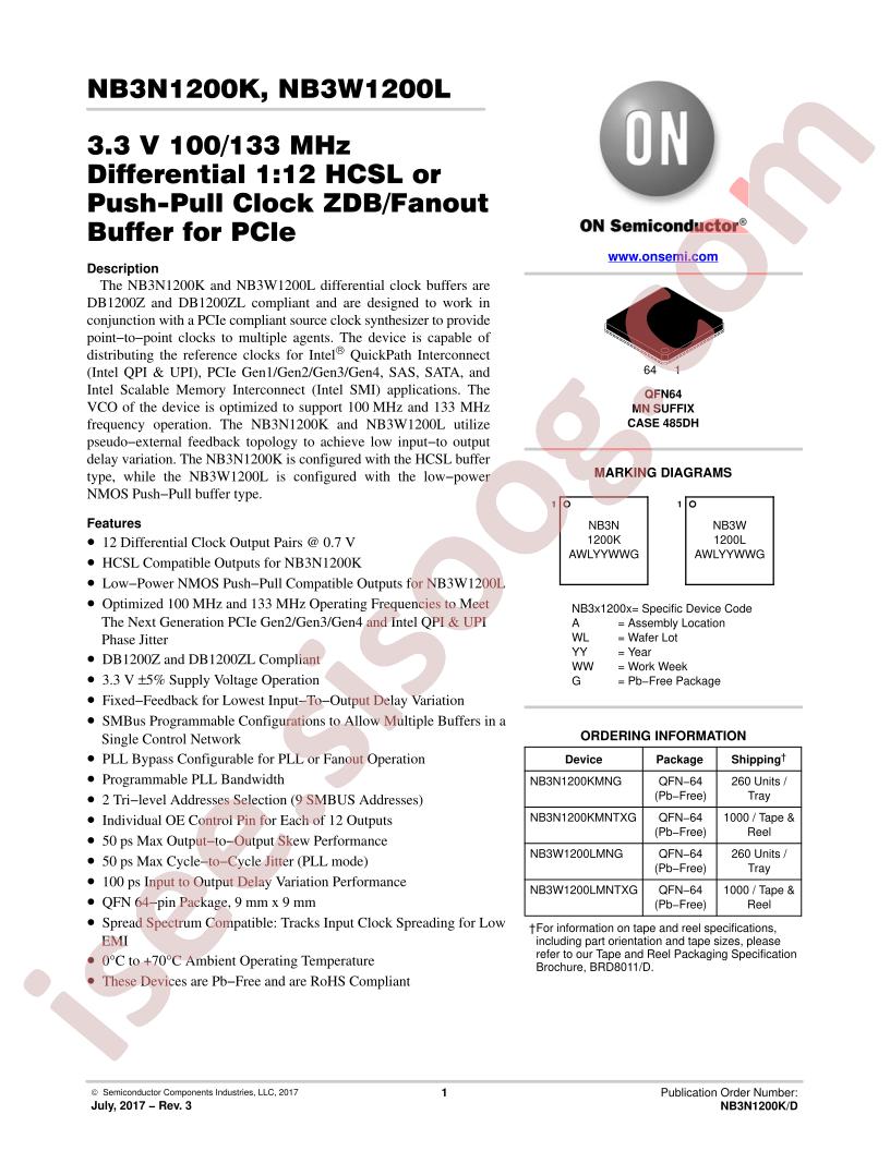 NB3N1200K, NB3W1200L