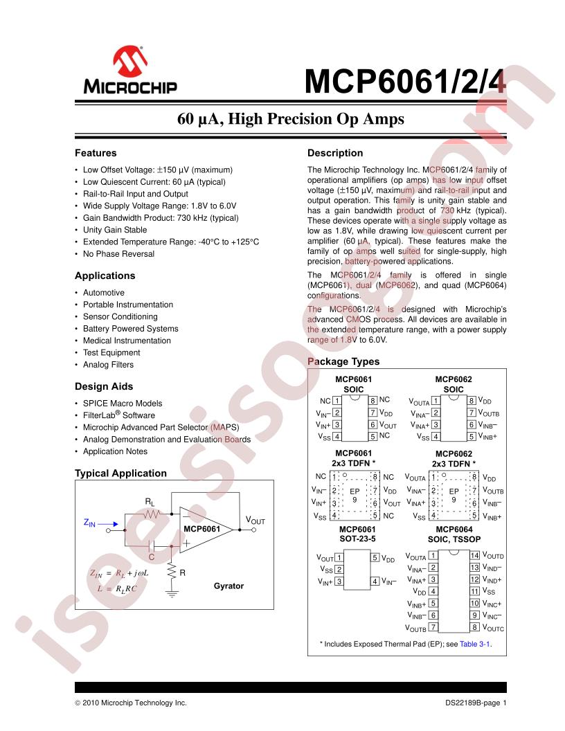 MCP6061-62,64