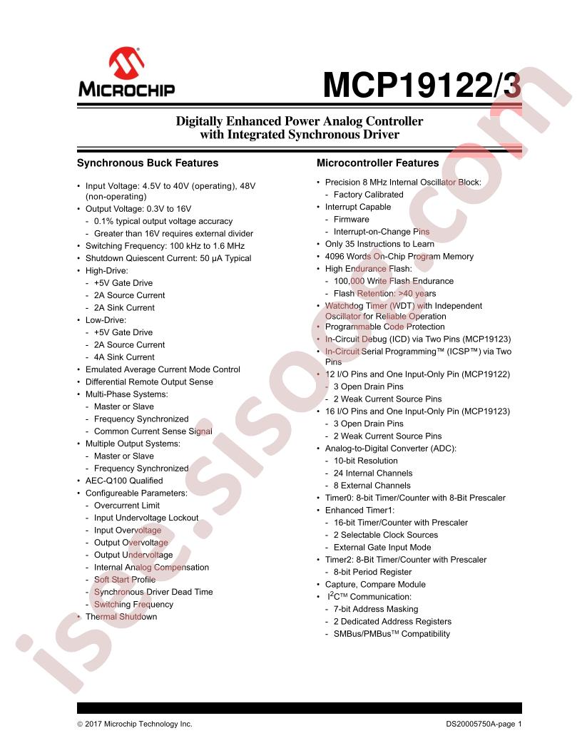 MCP19122-23 Datasheet