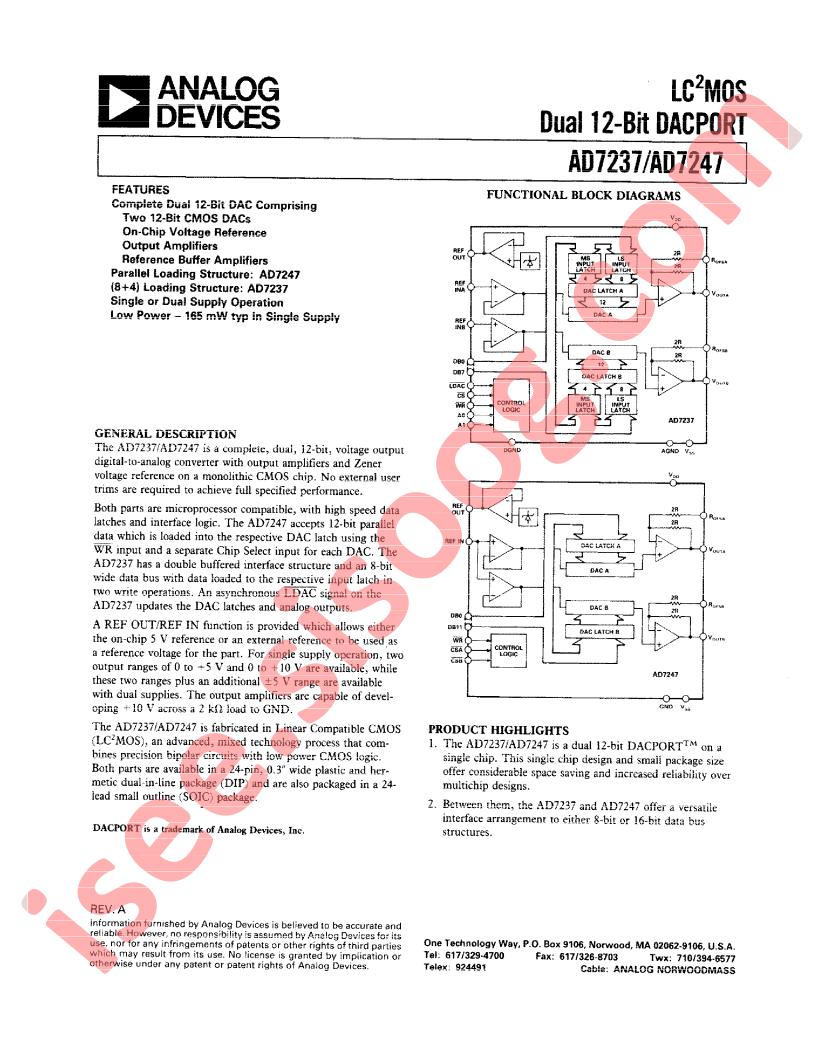 AD7237, 7247