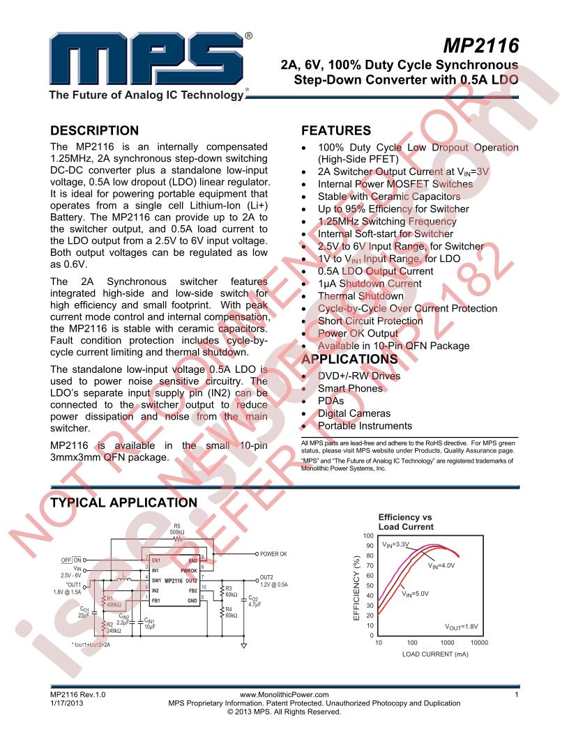 MP2116 Datasheet