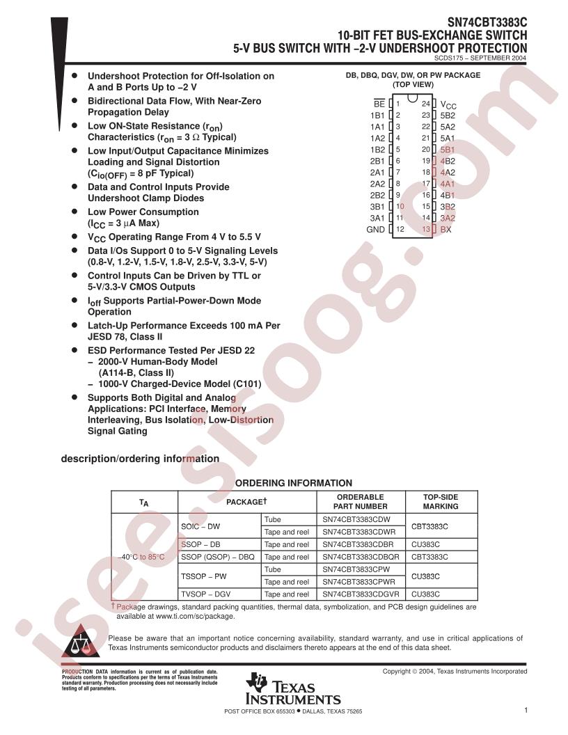 SN74CBT3383C