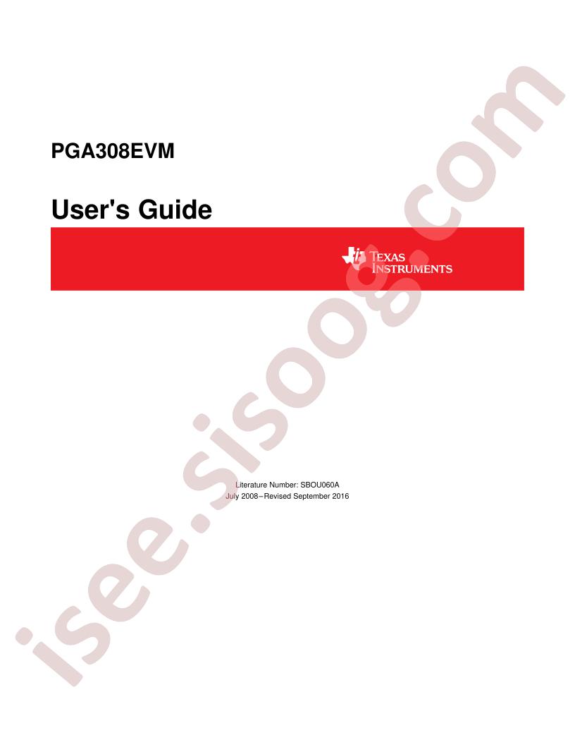 PGA308EVM User Guide