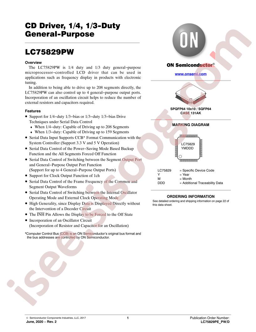 LC75829PE,PW