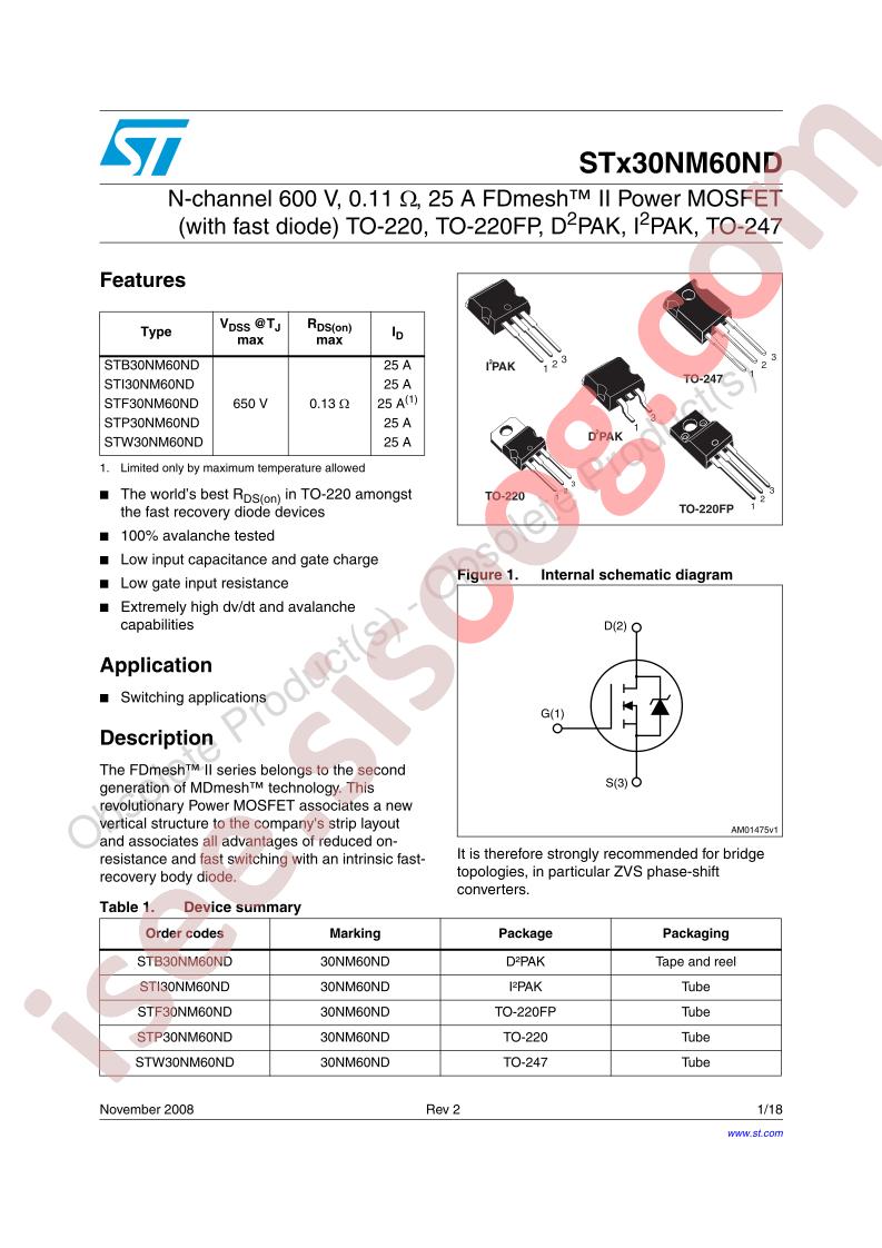 STx30NM60ND