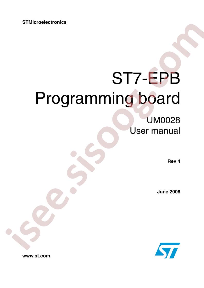 ST7-EPB User Manual