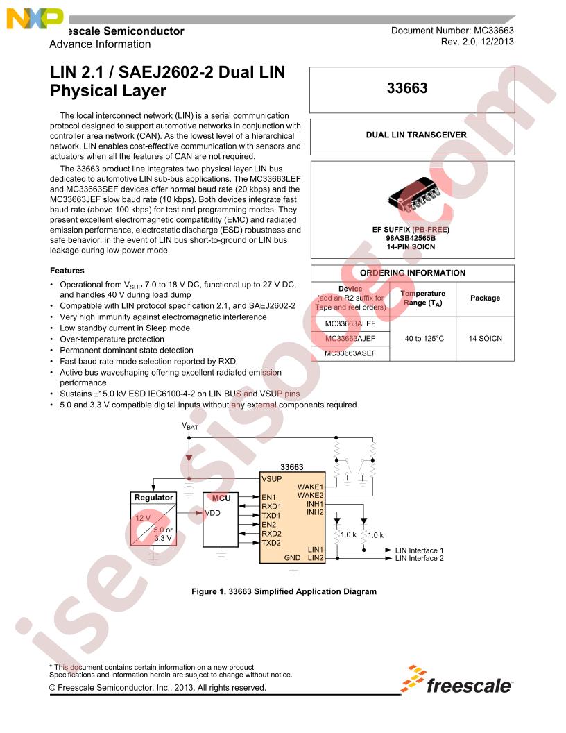 MC33663 Datasheet
