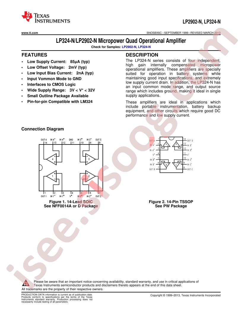 LP324, LP2902 Datasheet