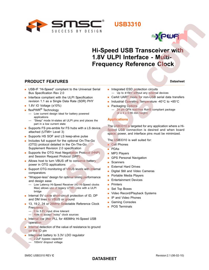 USB3310 DataSheet