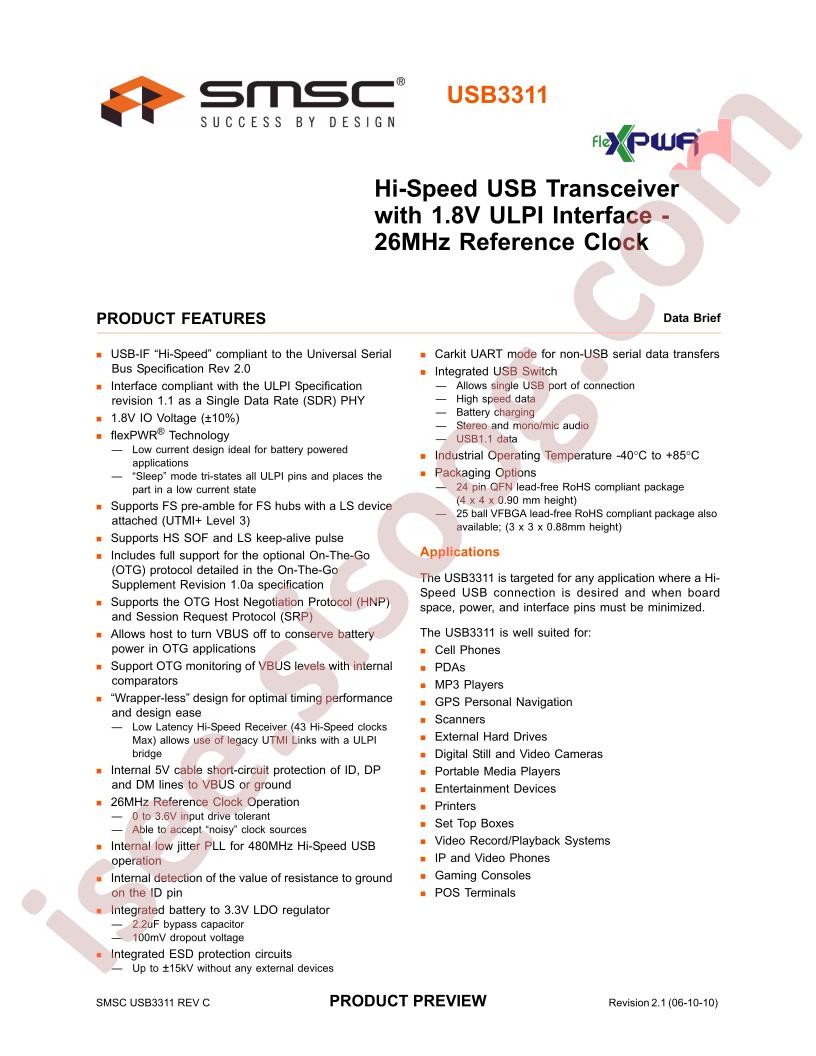 USB3311 Brief