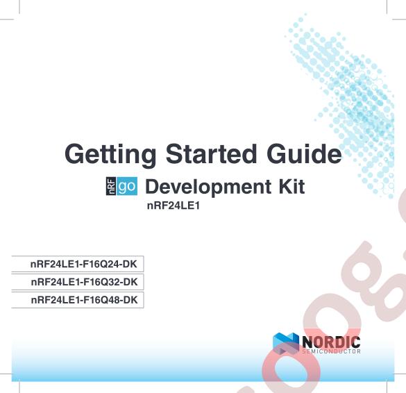 NRF24LE1 Dev Kit Get Started Guide