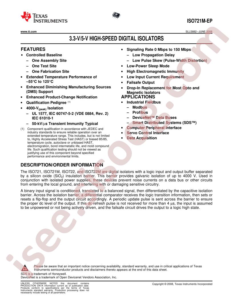 ISO721M-EP