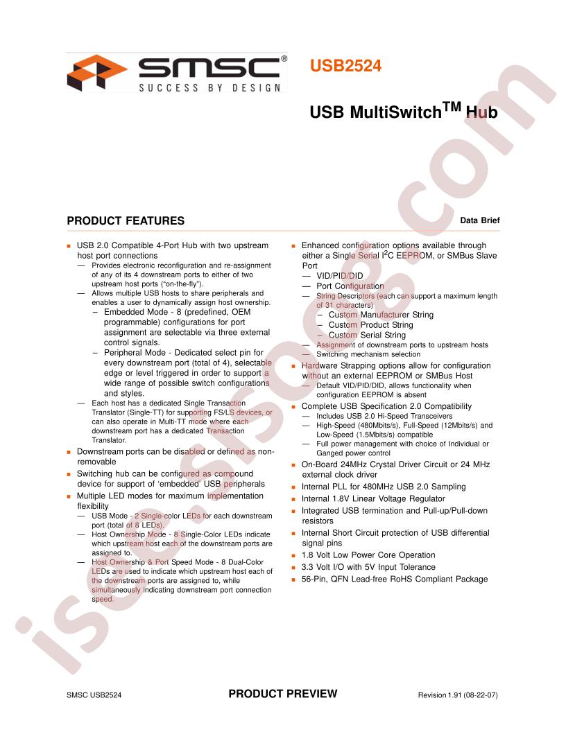 USB2524 Brief