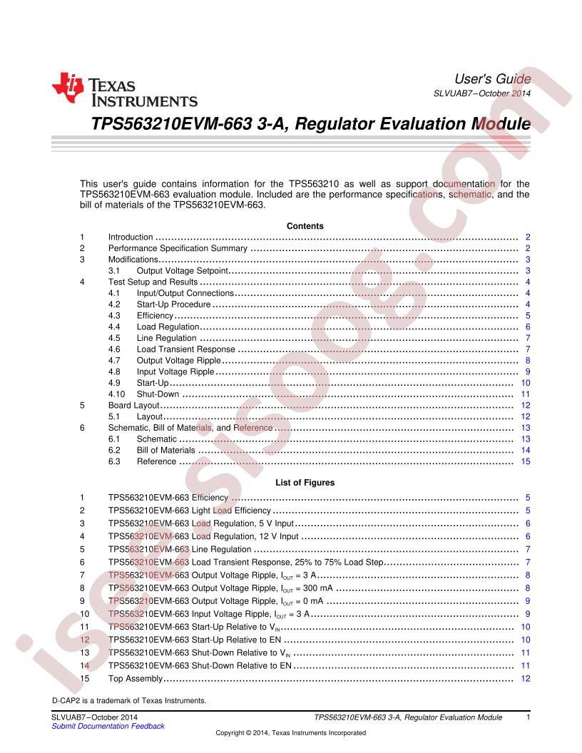 TPS563210EVM-663 User Guide