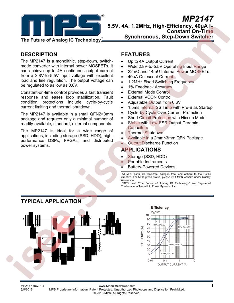 MP2147 Datasheet