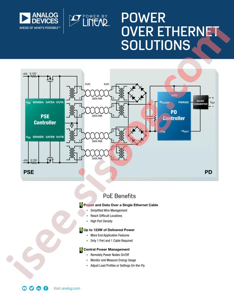Power over Ethernet Solutions