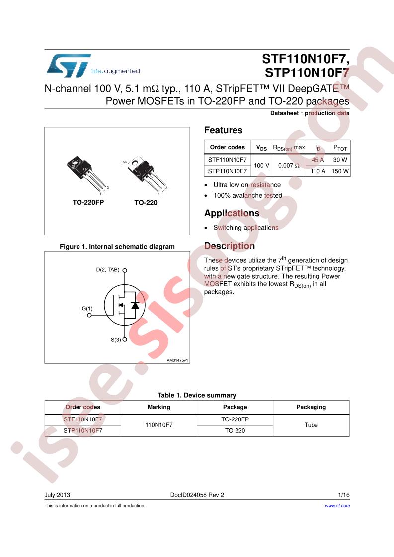STP110N10F7